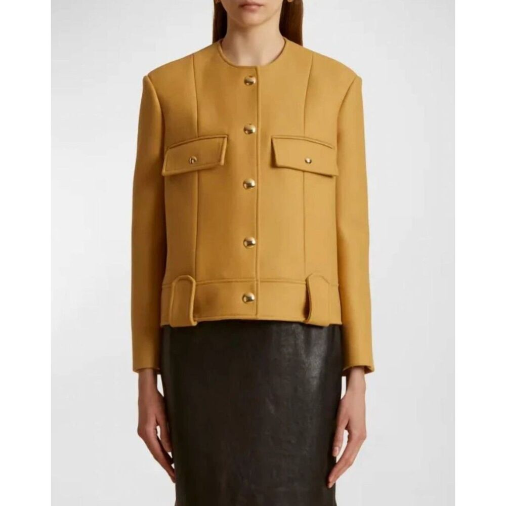 Khaite Women’s Camel Wool Laybin Jacket Size 8
